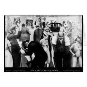Harlem Renaissance Art - "Black Bälte" Hälsningskort