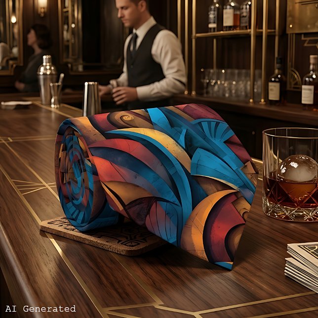 Harlem Renaissance Art Deco Herr Krage Slips (Skapare uppladdad)