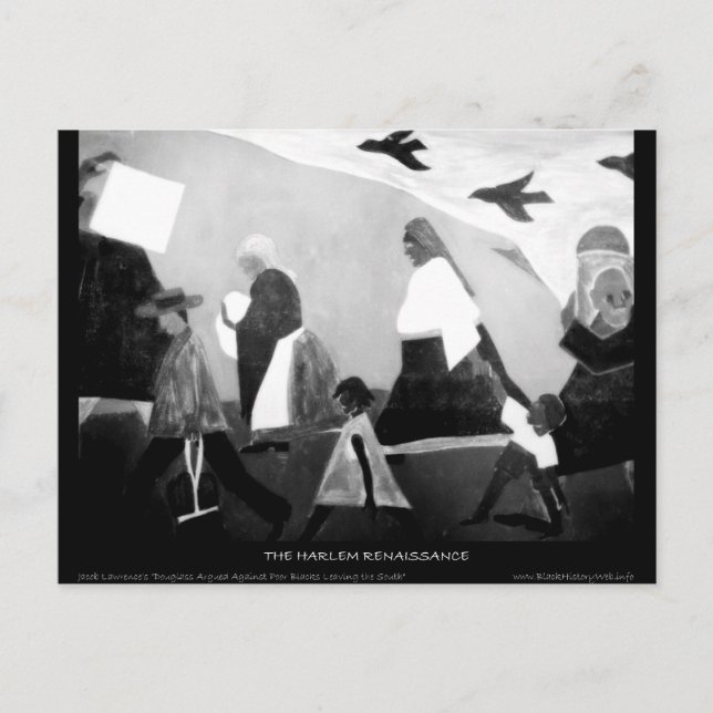 Harlem Renaissance Art - Migrationsserien Vykort (Framsida)