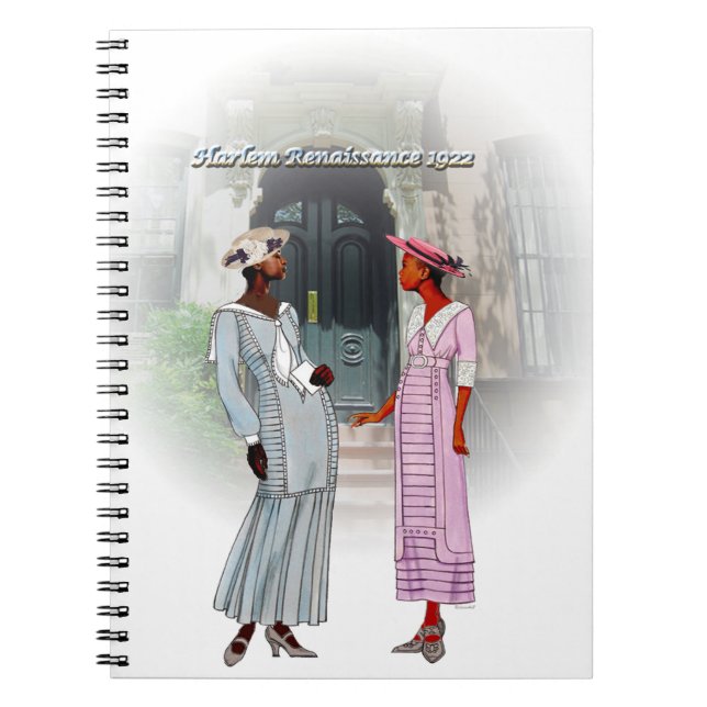 Harlem Renaissance Conversation – 1922 Watercolor  Anteckningsbok (Framsidan)