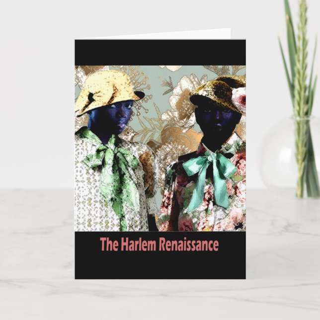 Harlem Renaissance Inspired Greeting Card Kort (Framsida)