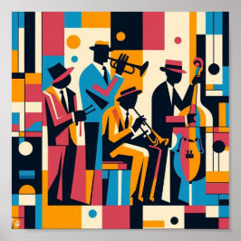 Harlem Renaissance Jazz-kvartetten Poster