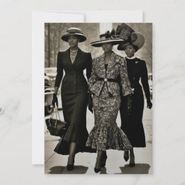 Harlem Renaissance Sophisticated Dam Inbjudningar