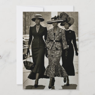 Harlem Renaissance Sophisticated Dam Inbjudningar