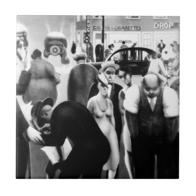 Harlem renaissancekonst - "svart bälte ", kakelplatta (Framsidan)