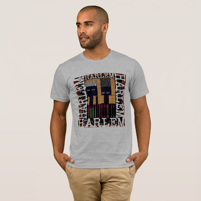 Harlem Themed Tshirt T-shirt (Hel framsida)