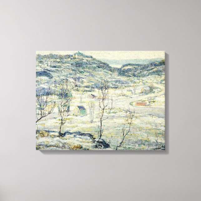 Harlem Valley in Winter (New York Scene) Canvastryck (Framsida)