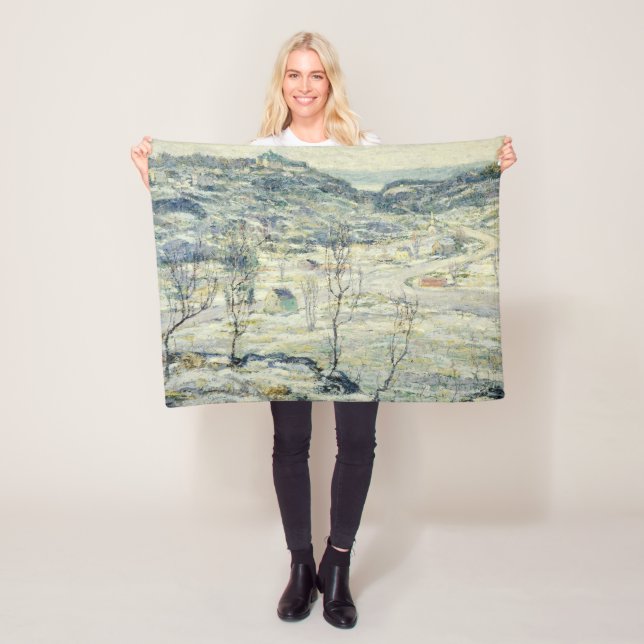 Harlem Valley in Winter (New York Scene) Fleecefilt (På plats)