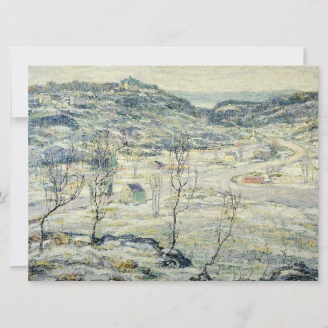 Harlem Valley om vintern (New York scen) Kort (Framsida)
