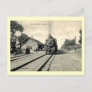 Harlem Valley Tåg, Amenia, NY Vintage Vykort
