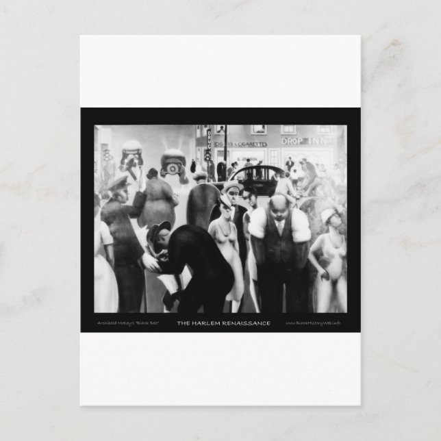 Harlemrenässansens konst - "Svart bälte" Vykort (Framsida)