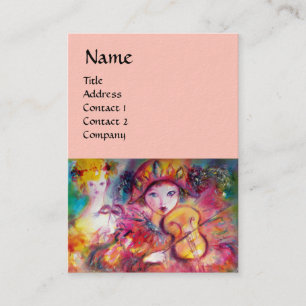 HARLEQUIN AND COLUMBINE Music,Decor,teaterartist Visitkort