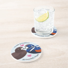 Harlequin Anka Lovebird - årsdag Underlägg