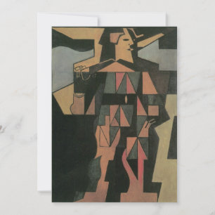 Harlequin av Juan Gris, Vintage kubistisk konst