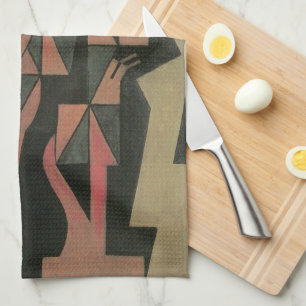Harlequin av Juan Gris, Vintage Kubistisk Konst Kökshandduk