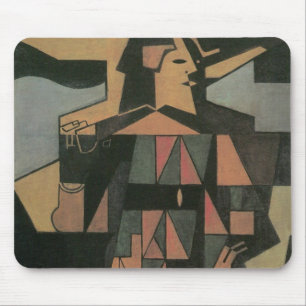 Harlequin av Juan Gris, Vintage kubistisk konst Musmatta