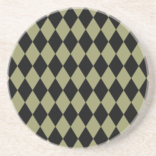 Harlequin Avocado och Black Underlägg (Framsidan)