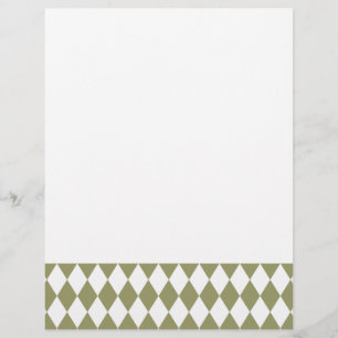 Harlequin Avocado och White