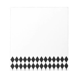 Harlequin Black and White Anteckningsblock