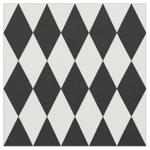 Harlequin Black and White Diamond Mönster Tyg
