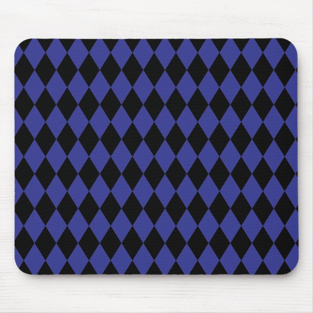 Harlequin Blue och Black Musmatta (Framsidan)