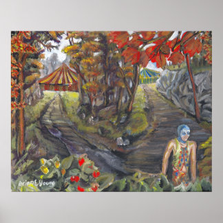 Harlequin Circus Poster