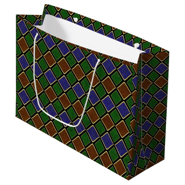 Harlequin Diamond Grid: Texturerad Harmoni (Framsidan Vinklad)