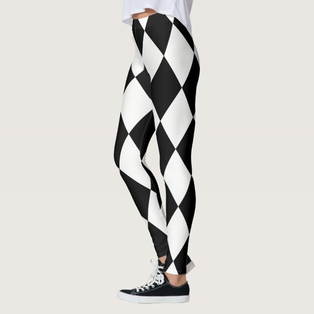Harlequin ~ Diamond Mönster ~ *Anpassa valfritt Fä Leggings (Vänster)