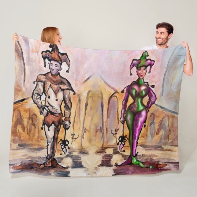 Harlequin Fleece Blanket (På plats)
