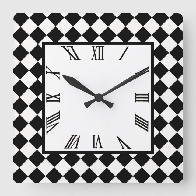 Harlequin Fyrkantig Klocka (Framsida)
