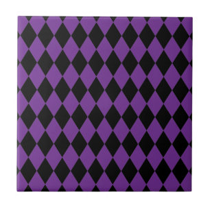 Harlequin Grape and Black Kakelplatta