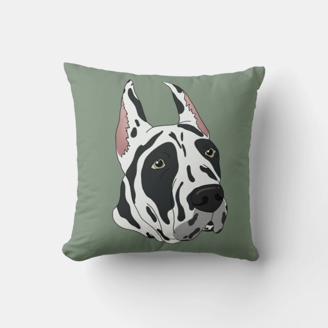 Harlequin Great dane Kudde (Framsida)