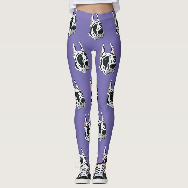 Harlequin Great dane Leggings (Framsida)