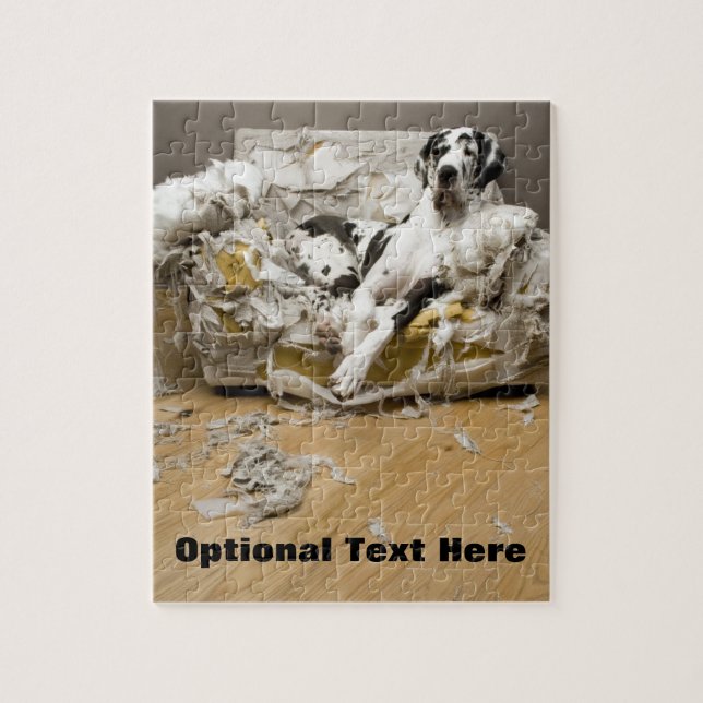 Harlequin Great dane Photo Puzzle Pussel (Vertikal)