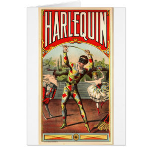 Harlequin Hälsningskort