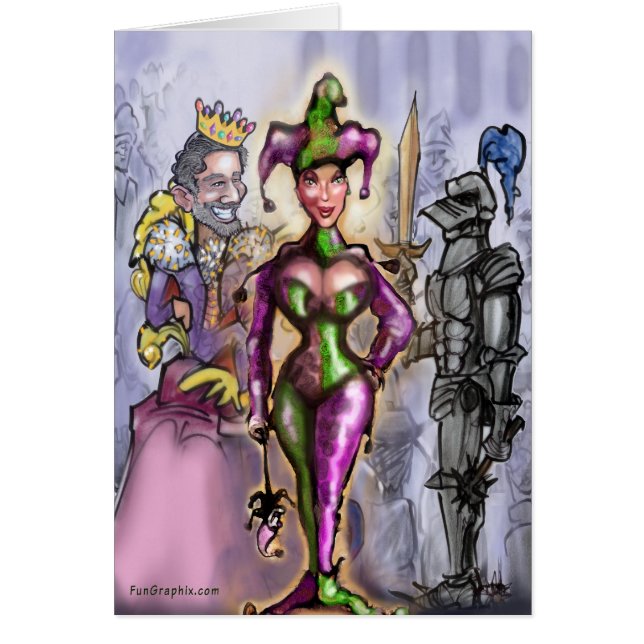 Harlequin Hälsningskort (Framsidan)