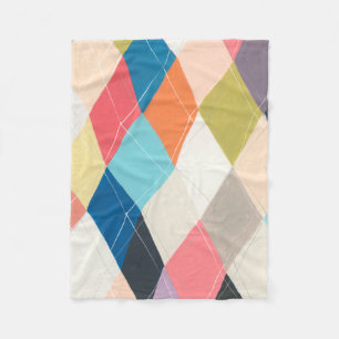 Harlequin Hopscotch - Argyle Mönster Fleecefilt