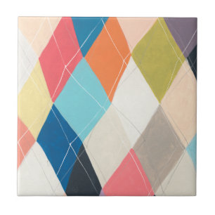Harlequin Hopscotch - Argyle Mönster Kakelplatta
