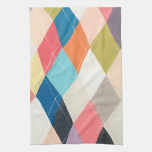 Harlequin Hopscotch - Argyle Mönster Kökshandduk