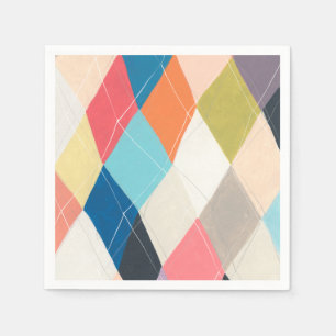 Harlequin Hopscotch - Argyle Mönster Pappersservett