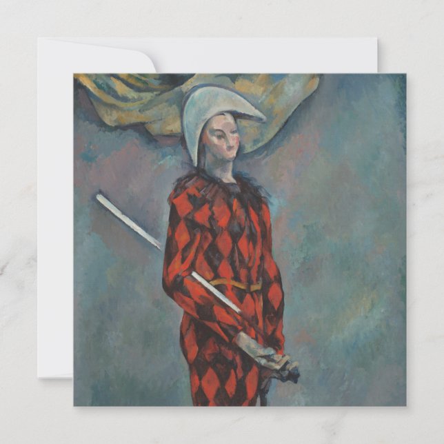 Harlequin (Joker) (av Paul Cézanne) Kort (Framsida)
