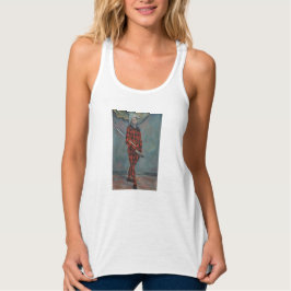 Harlequin (Joker) (av Paul Cézanne) Linne Med Racerback