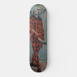 Harlequin (Joker) (av Paul Cézanne) Mini Skateboard Bräda 18,5 Cm