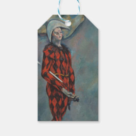 Harlequin (Joker) (av Paul Cézanne) Presentetikett