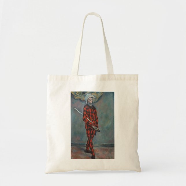 Harlequin (Joker) (av Paul Cézanne) Tygkasse (Framsidan)