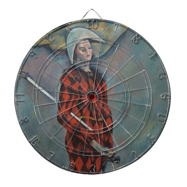 Harlequin (Joker) (från Paul Cézanne) Darttavla (Framsidan)