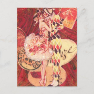 Harlequin Kiss Vykort