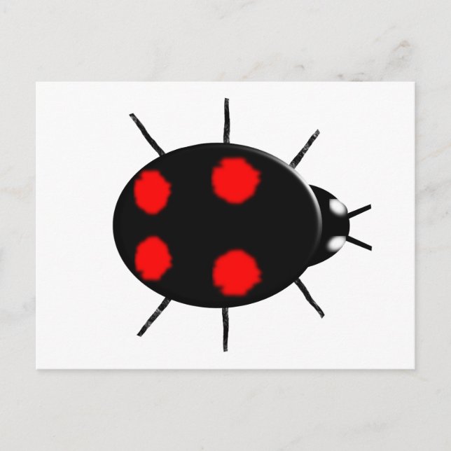 Harlequin Ladybird Postcard Vykort (Framsida)