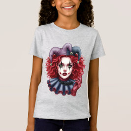Harlequin med en svart ludd t shirt
