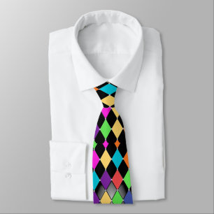 Harlequin Mönster Tie One på Tie Slips